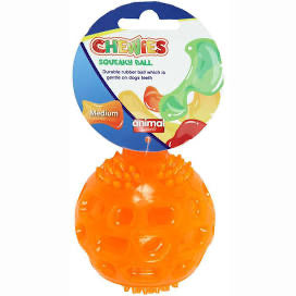 Animal Instincts - Chewies Squeaky Ball Medium (Colours Vary)