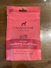 Load image into Gallery viewer, Innocent Hound Strawberry Crush Hearts with beef and strawberry