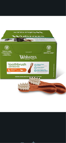 Whimzee large edible toothbrush