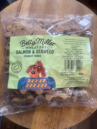 Betty Miller wheat free Salmon & Seaweed crunchy bones