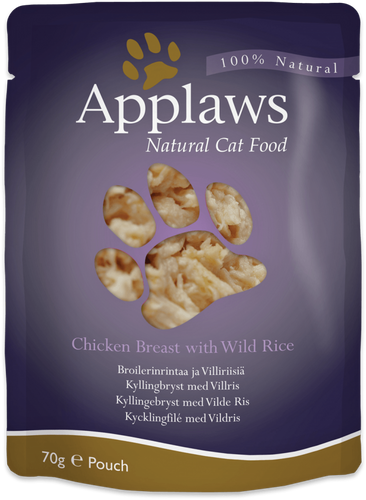 Applaws - Chicken Breast with Wild Rice (12x70g)
