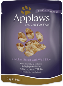 Applaws - Chicken Breast with Wild Rice (12x70g)