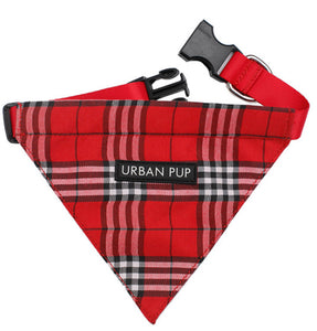 Urban Pup - Red Checked Tartan Bandana