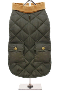 Urban Pup - Forest Green Quilted Town & Country Coat