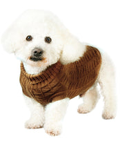 Load image into Gallery viewer, Urban Pup - Chocolate Brown Waffle Knitted Sweater
