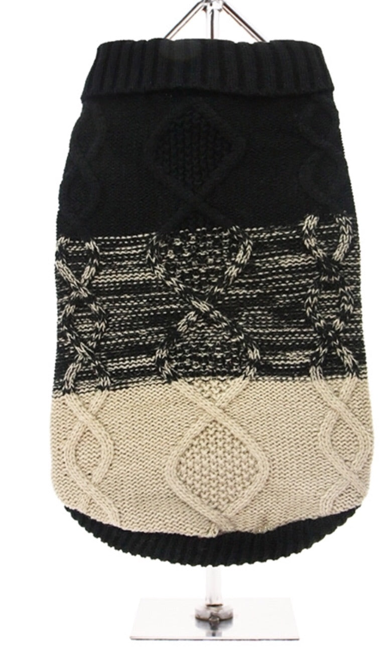 Urban Pup - Donegal Black & Brown Sweater