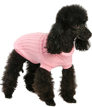 Load image into Gallery viewer, Urban Pup - Pink Cable Knit Sweater