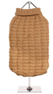 Urban Pup - Brown Waffle Knitted Sweater