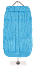 Load image into Gallery viewer, Urban Pup - Blue Cable Knit Sweater