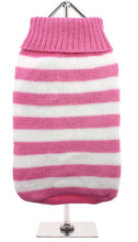 Load image into Gallery viewer, Urban Pup - Pink &amp; White Candy Striped Sweater