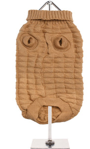 Urban Pup - Brown Waffle Knitted Sweater