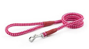 Ancol - Nylon Rope Lead Pink