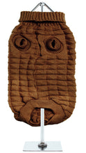 Load image into Gallery viewer, Urban Pup - Chocolate Brown Waffle Knitted Sweater