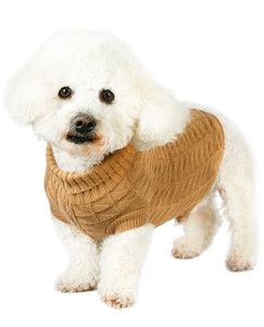 Urban Pup - Brown Waffle Knitted Sweater