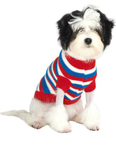 Load image into Gallery viewer, Urban Pup - Red, White &amp; Blue Striped Jumper