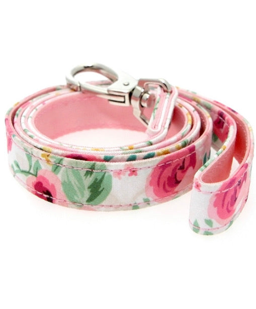 Urban Pup - Pink Floral Cascade Fabric Lead