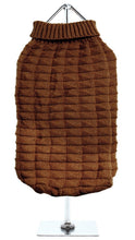 Load image into Gallery viewer, Urban Pup - Chocolate Brown Waffle Knitted Sweater